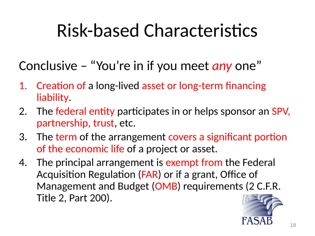 Federal Accounting Standards Advisory Board - slide 18 of 24