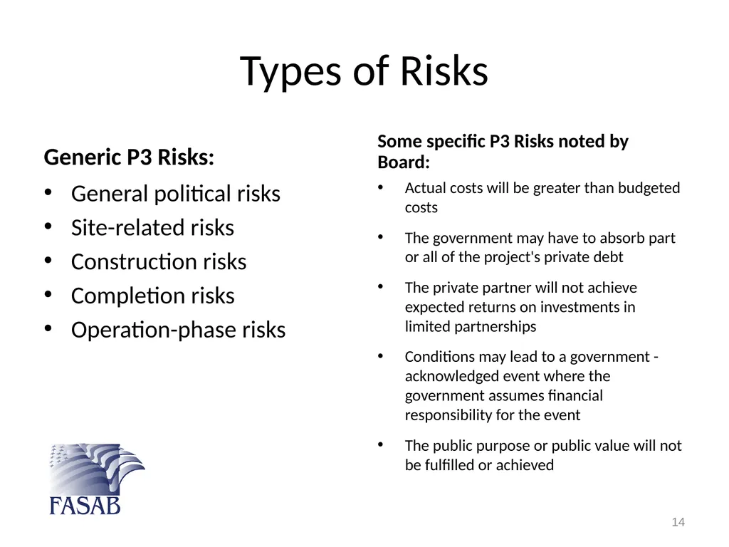 Federal Accounting Standards Advisory Board - slide 14 of 24