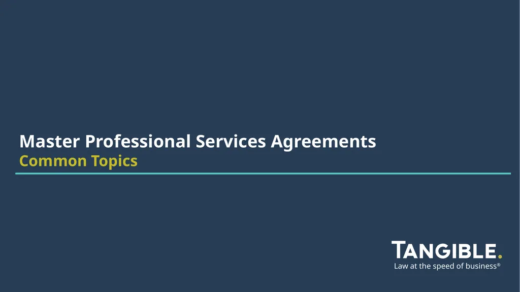 Law at the speed of business® Continuing Legal - slide 2 of 28