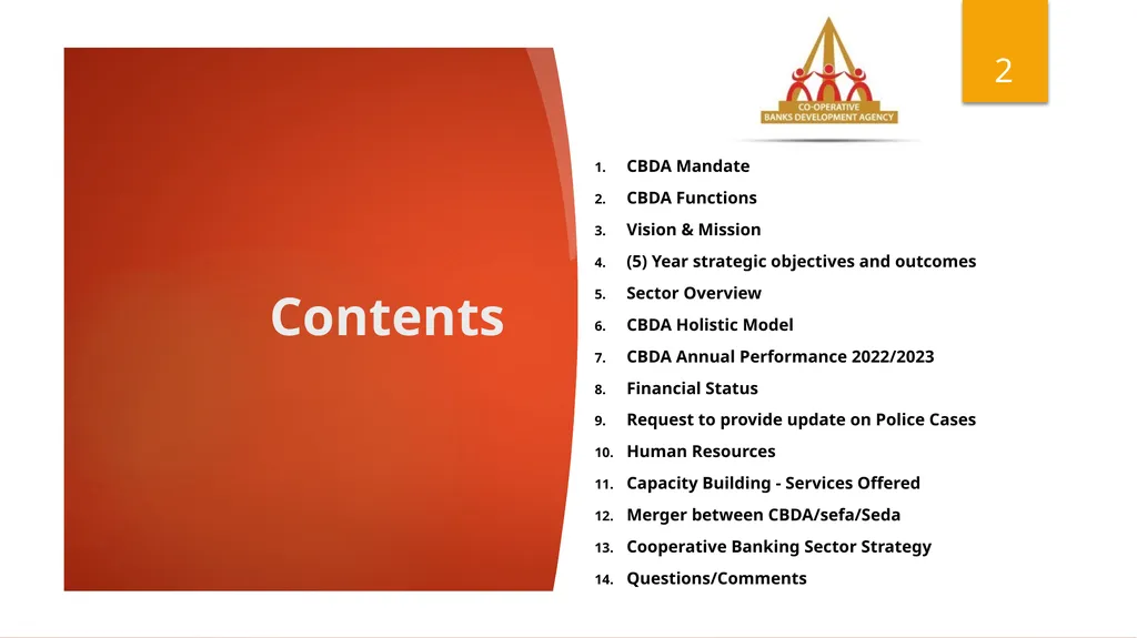 Select Committee on Finance Presentation - slide 2 of 34