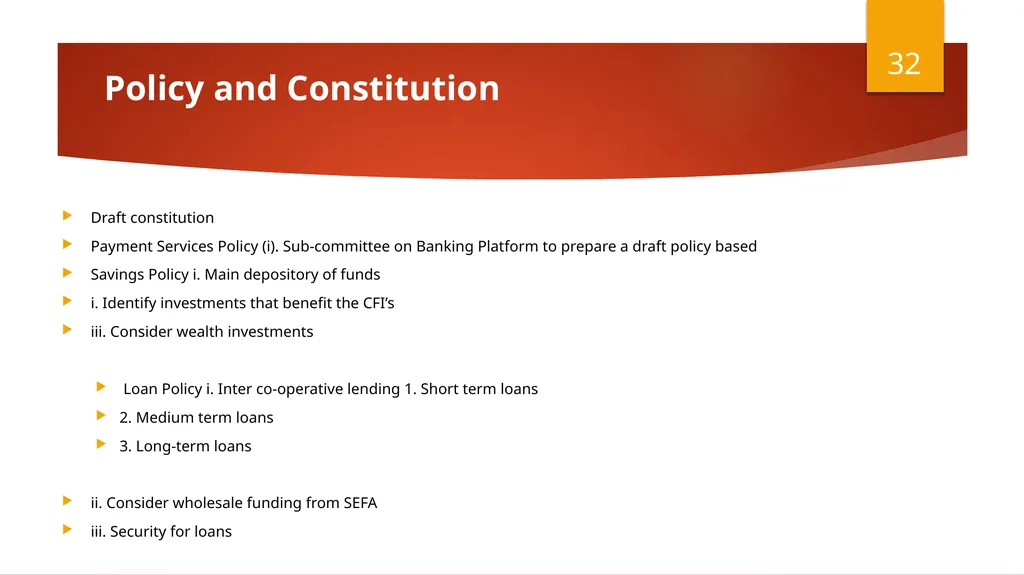 Select Committee on Finance Presentation - slide 32 of 34
