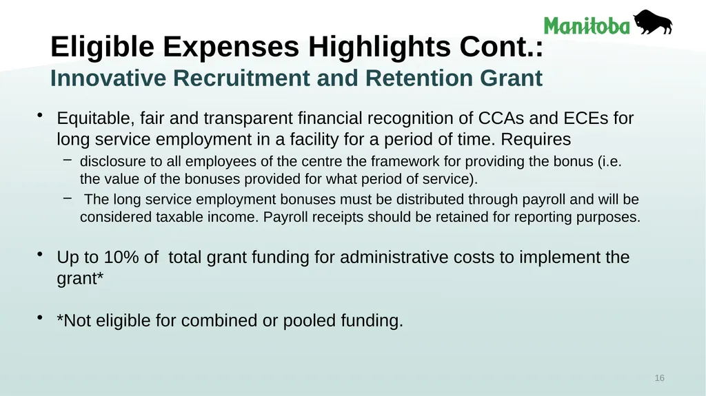 Early Learning and Child Care Quality Enhancement - slide 16 of 30