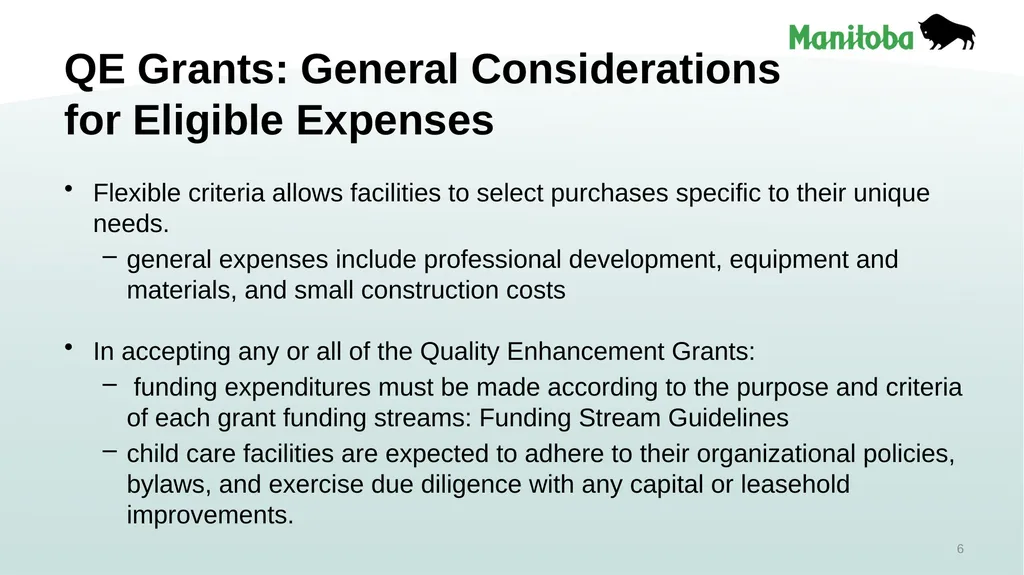 Early Learning and Child Care Quality Enhancement - slide 6 of 30