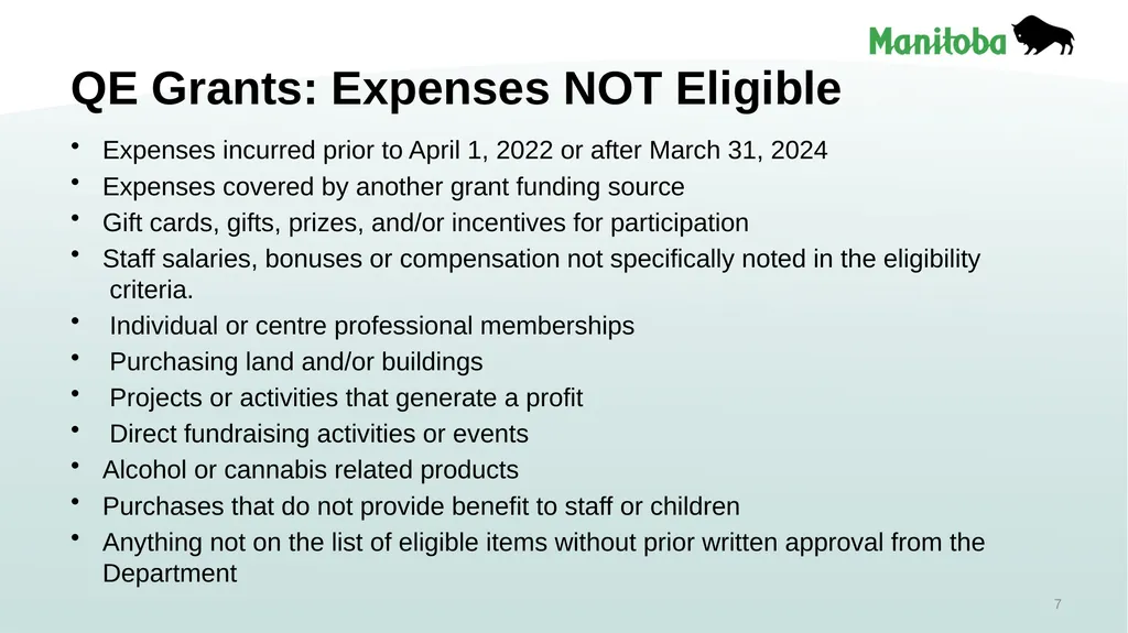 Early Learning and Child Care Quality Enhancement - slide 7 of 30