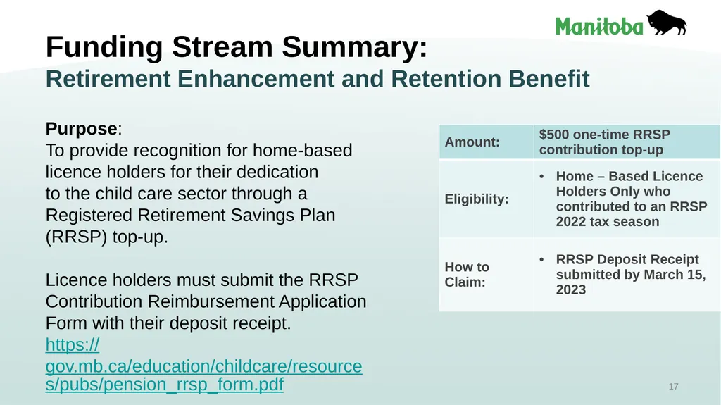 Early Learning and Child Care Quality Enhancement - slide 17 of 30