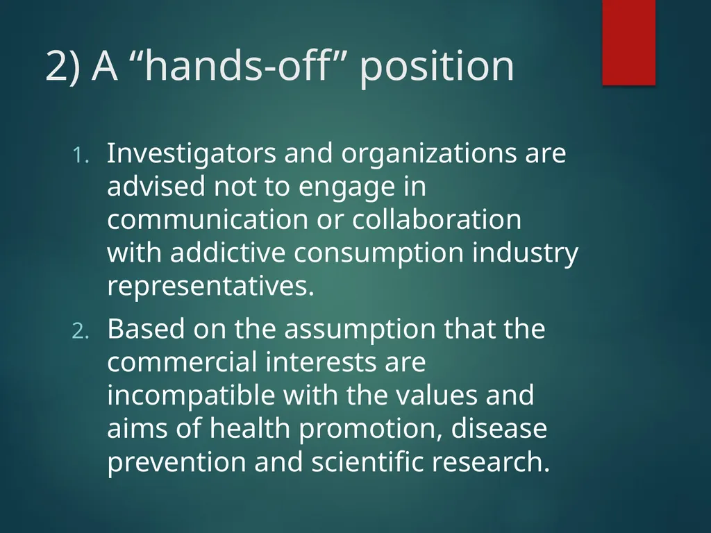 Guidelines for Minimizing the Effects of Conflicts - slide 22 of 30