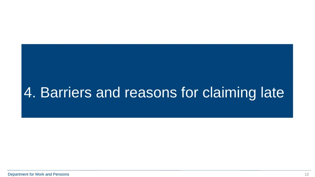 Move to Universal Credit Late Claimers (formerly - slide 12 of 40