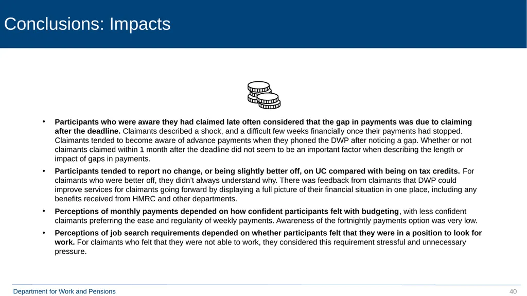 Move to Universal Credit Late Claimers (formerly - slide 40 of 40