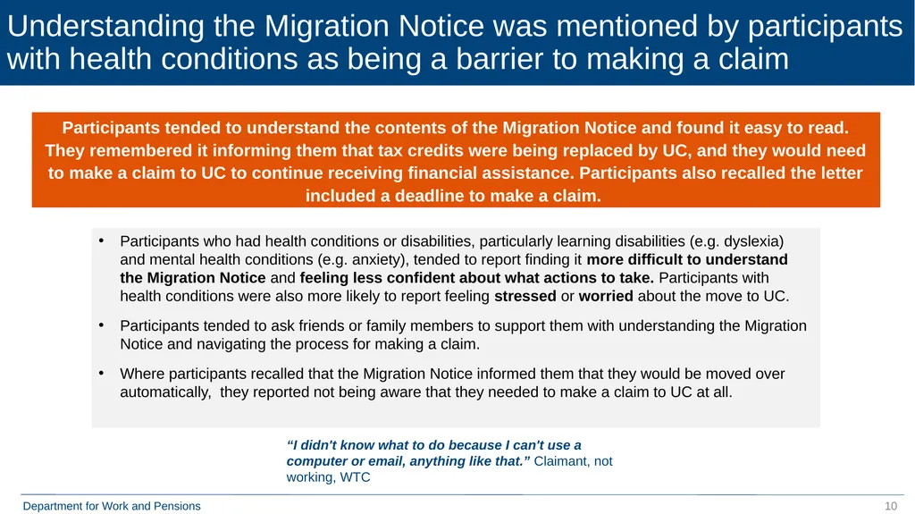 Move to Universal Credit Late Claimers (formerly - slide 10 of 40