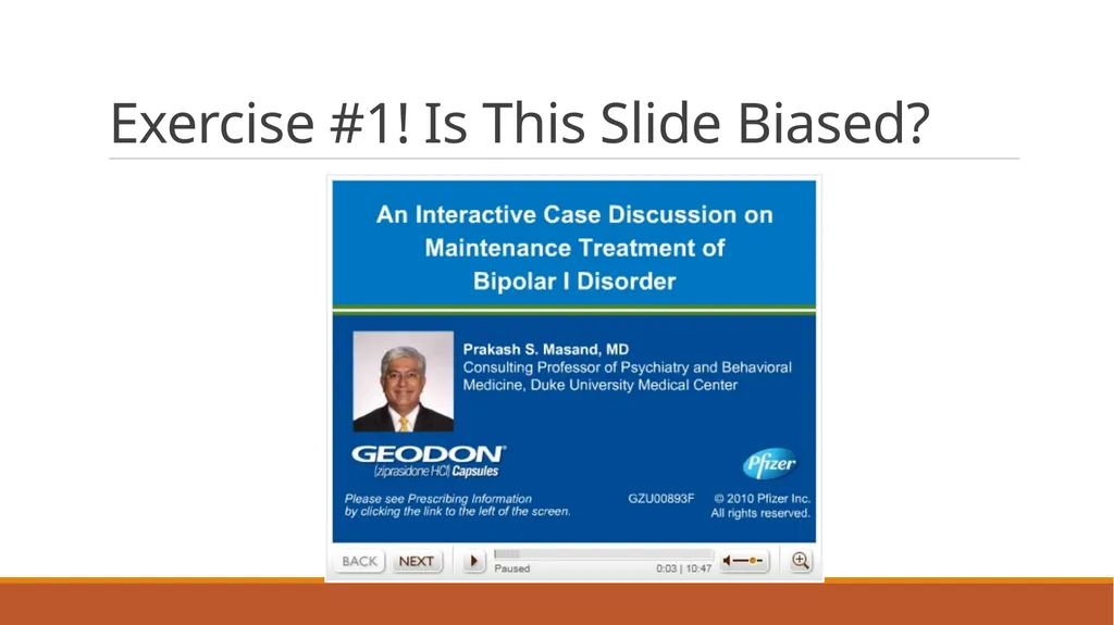 How to Detect Bias in Medical Presentations ? - slide 5 of 31