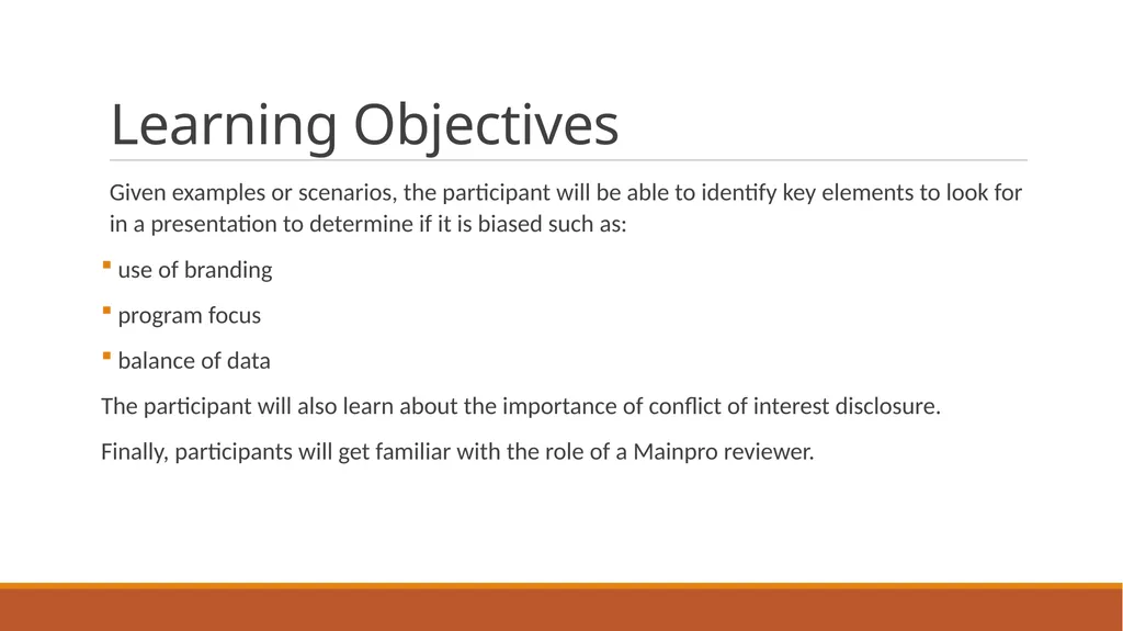 How to Detect Bias in Medical Presentations ? - slide 4 of 31