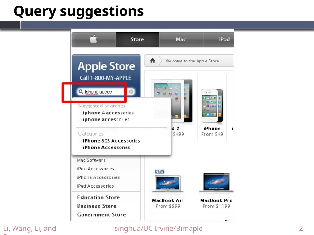 Supporting Efficient Top-k Queries in Type-Ahead - slide 2 of 32