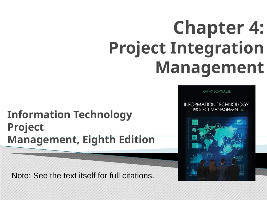 Chapter 4: Project Integration Management - slide 1 of 54