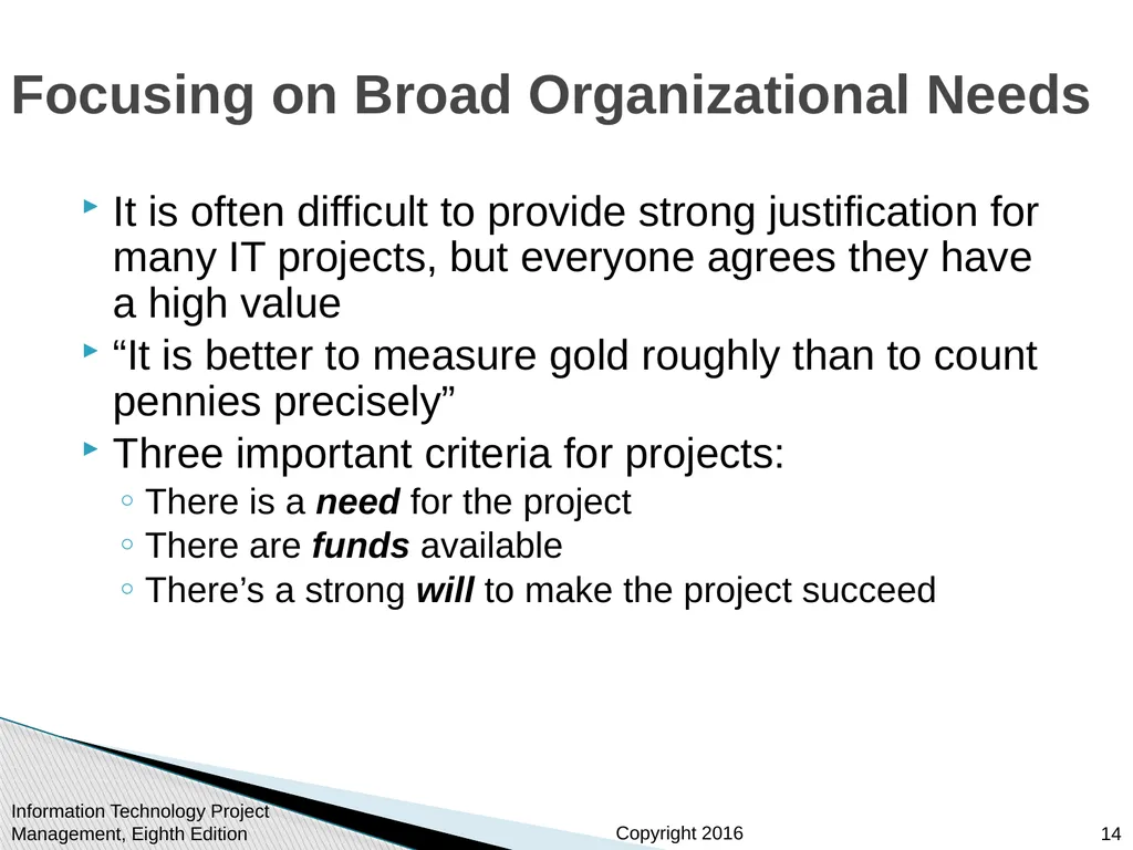 Chapter 4: Project Integration Management - slide 14 of 54