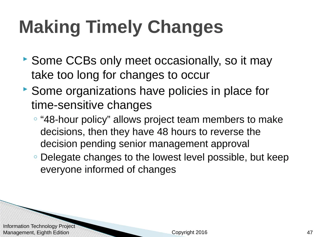 Chapter 4: Project Integration Management - slide 47 of 54
