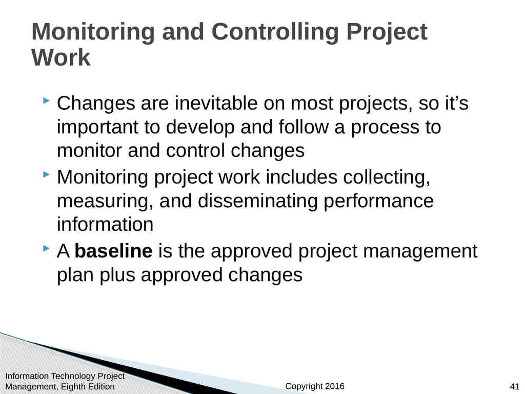 Chapter 4: Project Integration Management - slide 41 of 54
