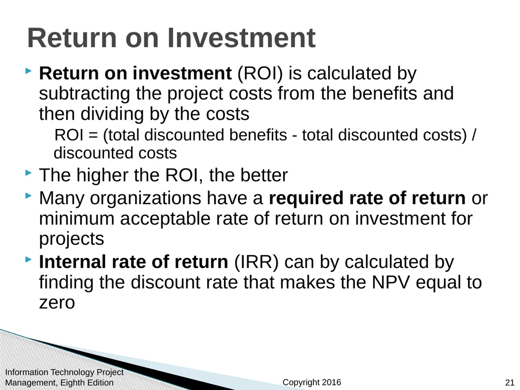 Chapter 4: Project Integration Management - slide 21 of 54