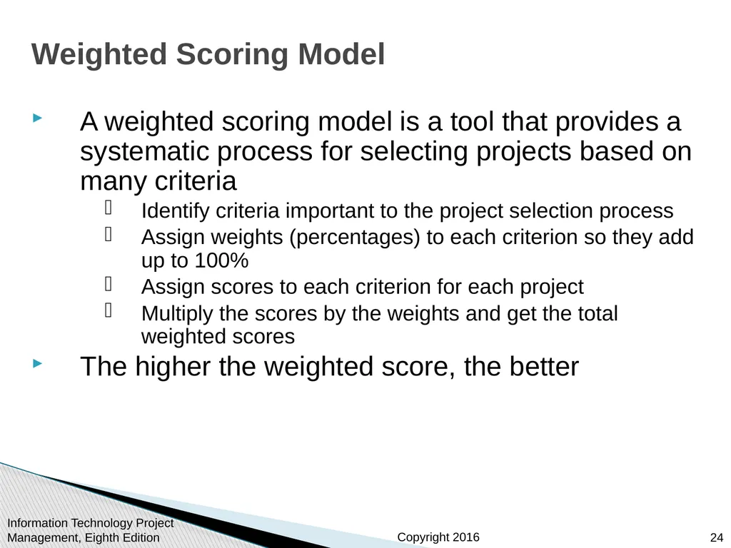 Chapter 4: Project Integration Management - slide 24 of 54