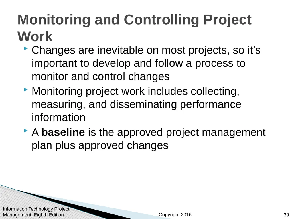 Chapter 4: Project Integration Management - slide 39 of 52
