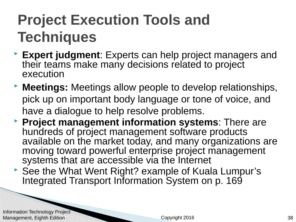 Chapter 4: Project Integration Management - slide 38 of 52