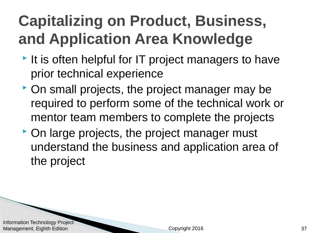 Chapter 4: Project Integration Management - slide 37 of 52