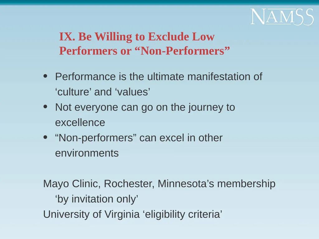 “What Top Performing Organizations Do and Don’t - slide 34 of 44