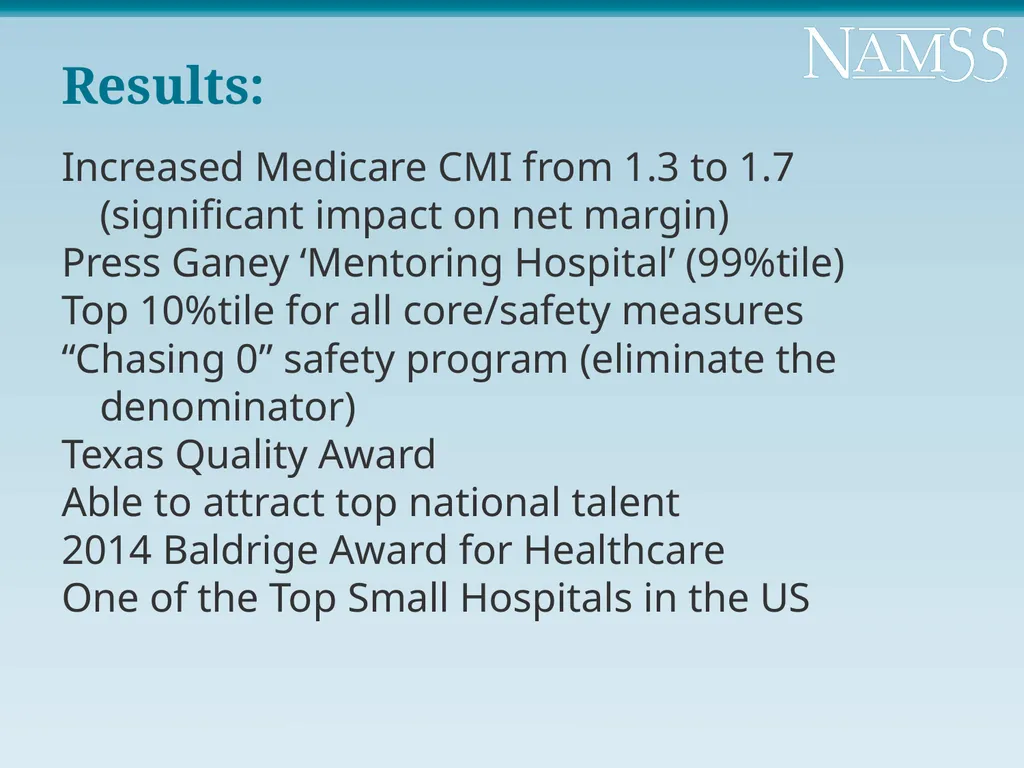 “What Top Performing Organizations Do and Don’t - slide 9 of 44