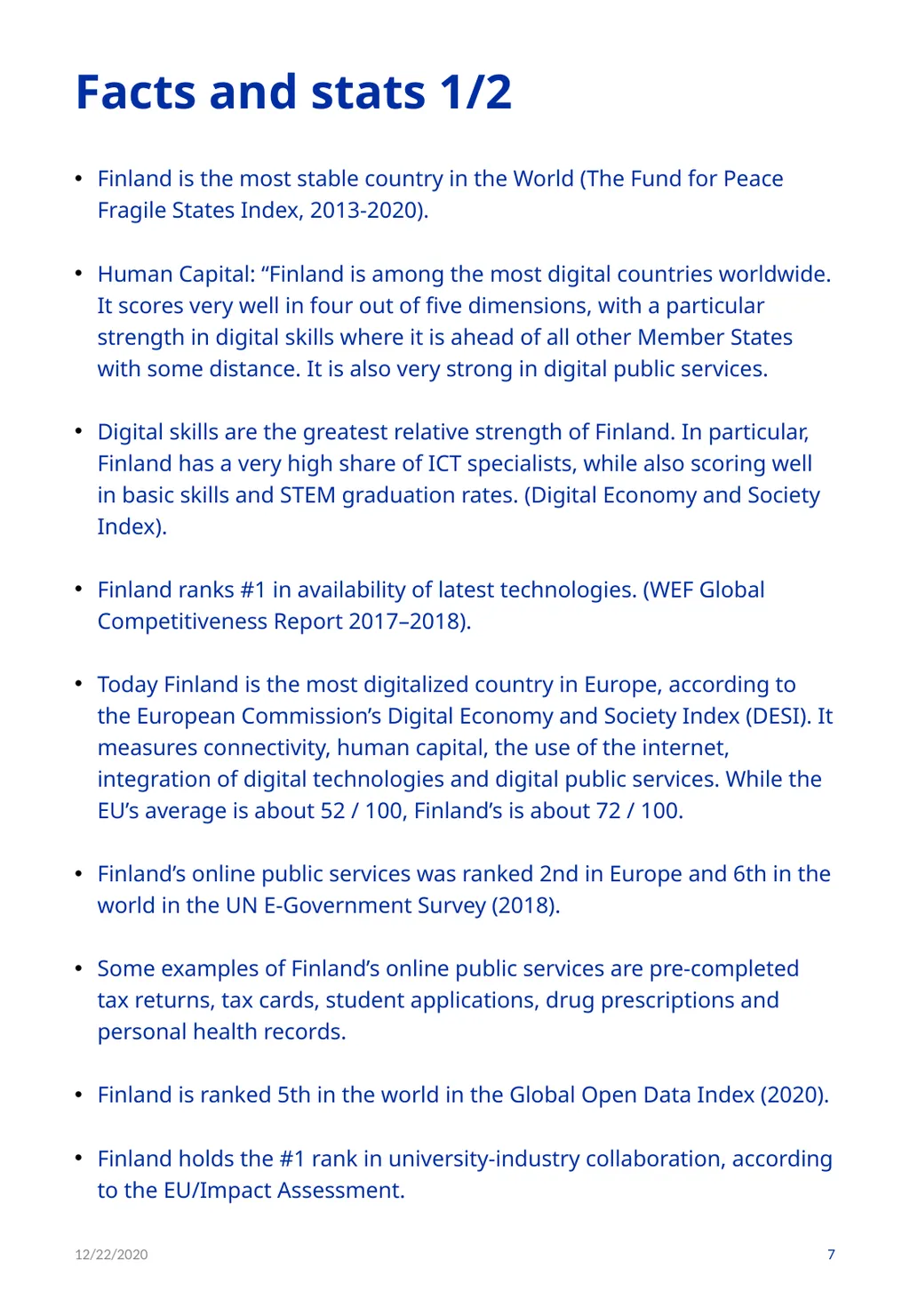 Digitalization / ICT 12/22/2020 1 PART I: GENERAL - slide 7 of 21