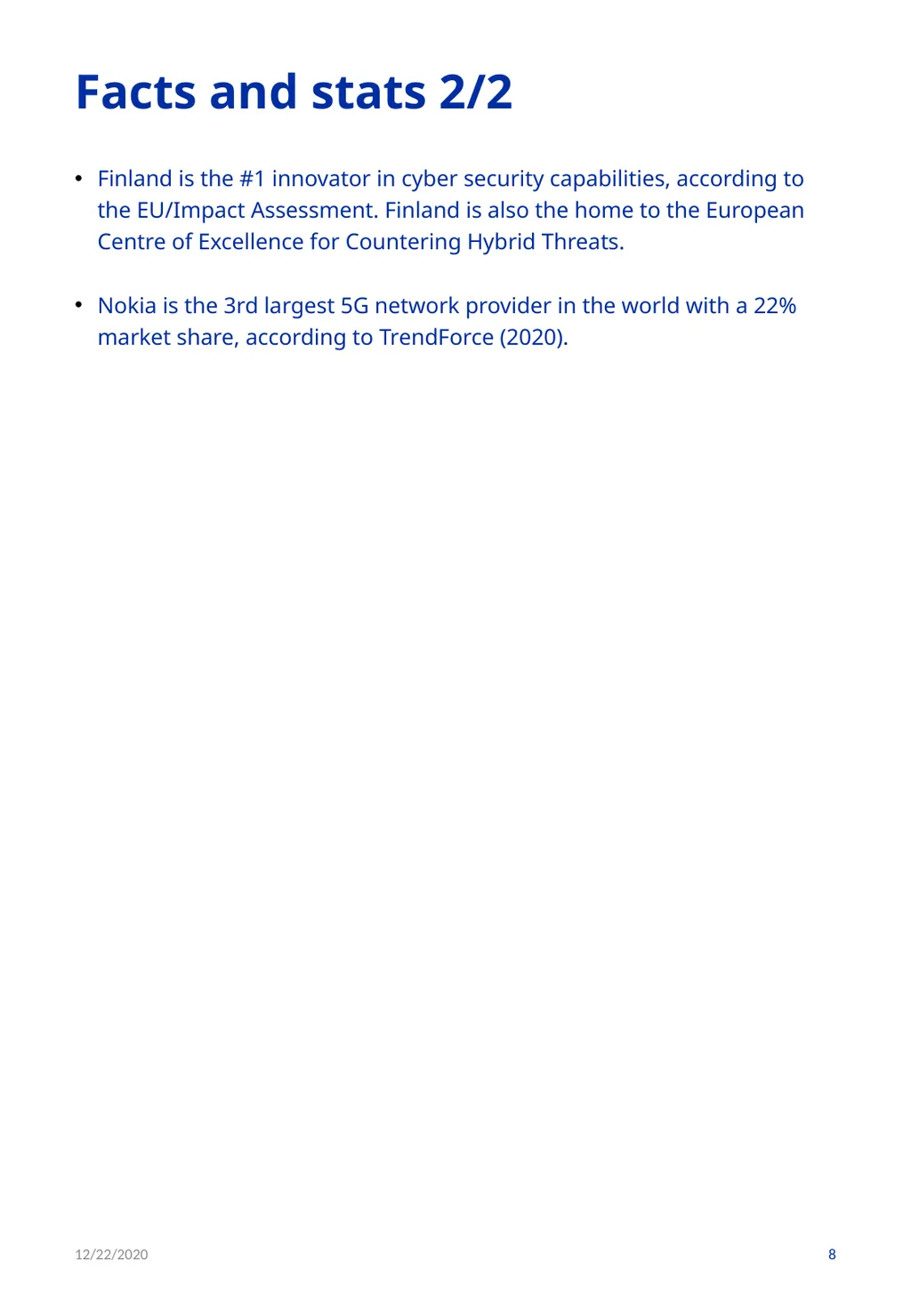 Digitalization / ICT 12/22/2020 1 PART I: GENERAL - slide 8 of 21