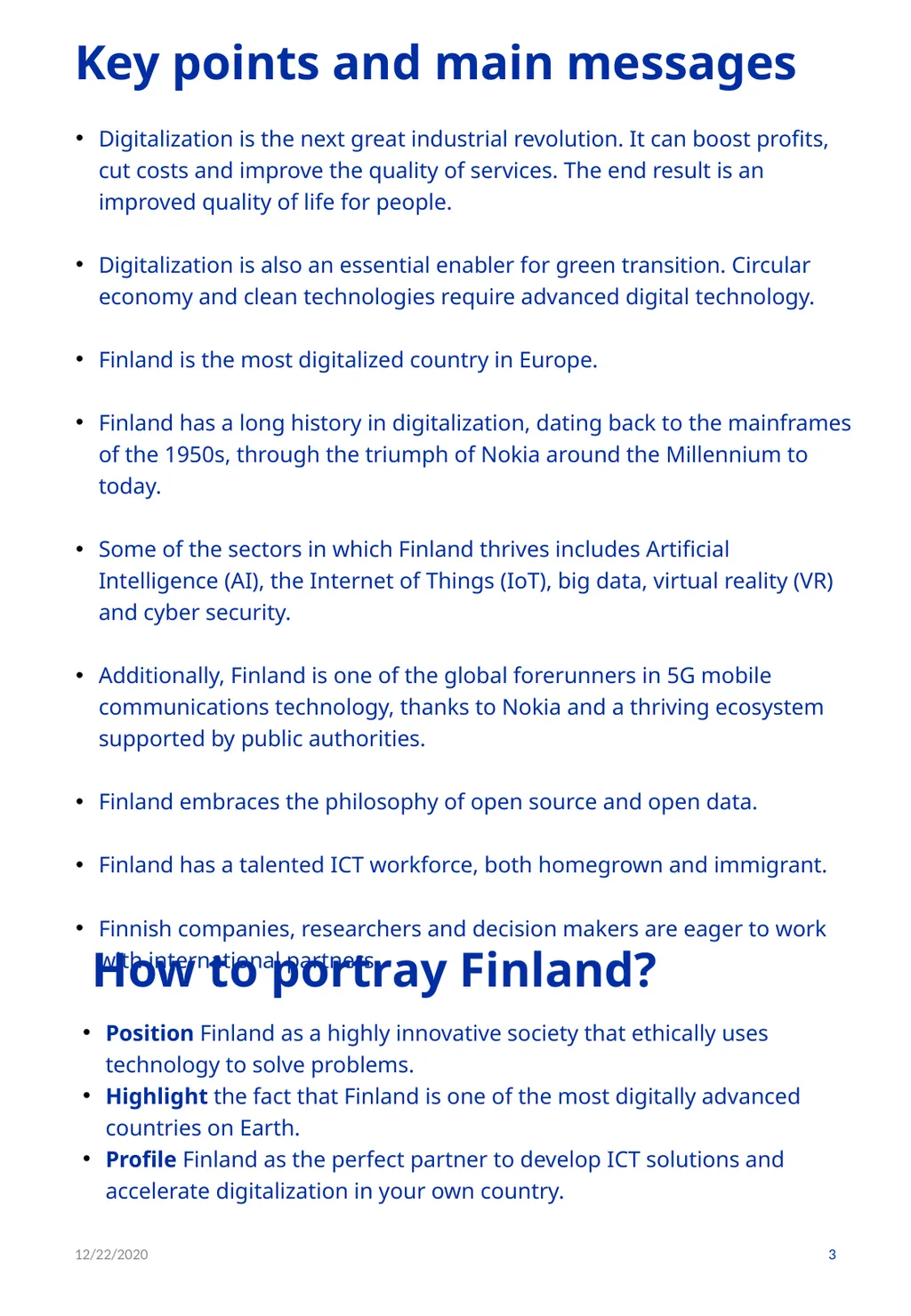 Digitalization / ICT 12/22/2020 1 PART I: GENERAL - slide 3 of 21