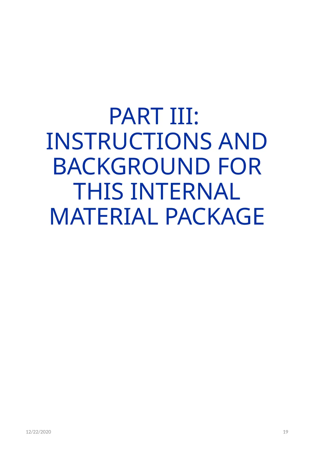 Digitalization / ICT 12/22/2020 1 PART I: GENERAL - slide 19 of 21