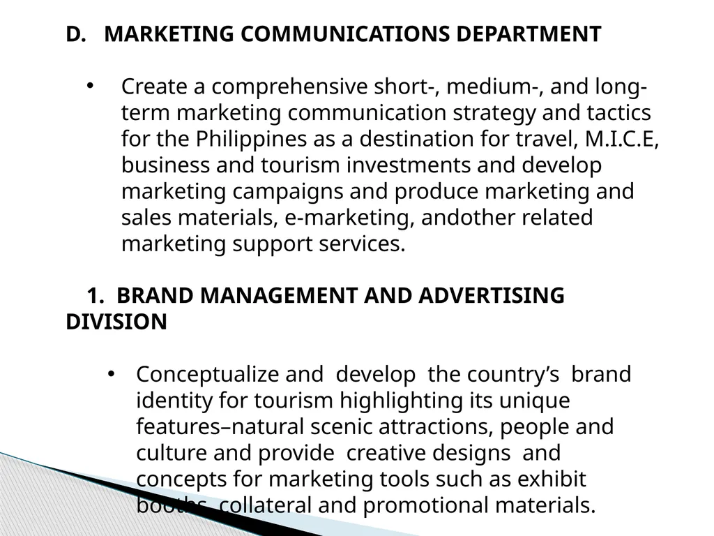 TOURISM PROMOTIONS BOARD PHILIPPINES TPB History: - slide 32 of 71