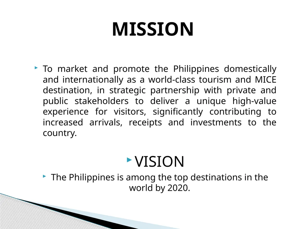 TOURISM PROMOTIONS BOARD PHILIPPINES TPB History: - slide 8 of 71