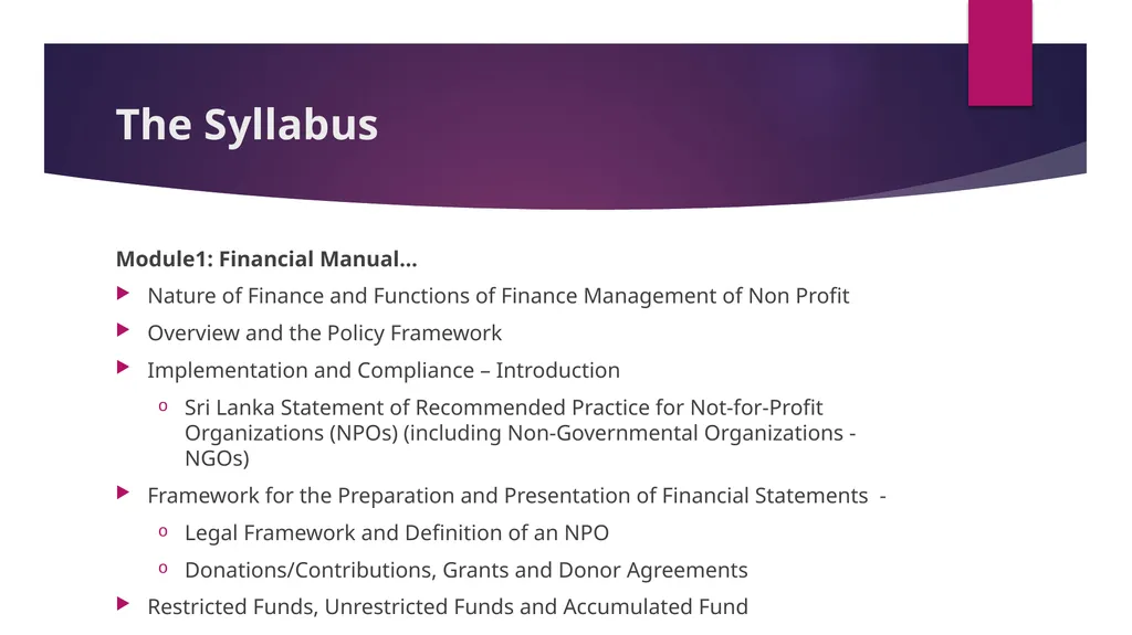 Capacity Building Workshop in Financial and HR - slide 15 of 62