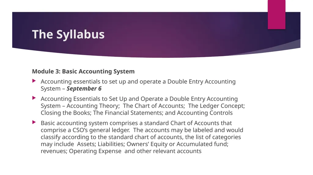 Capacity Building Workshop in Financial and HR - slide 18 of 62