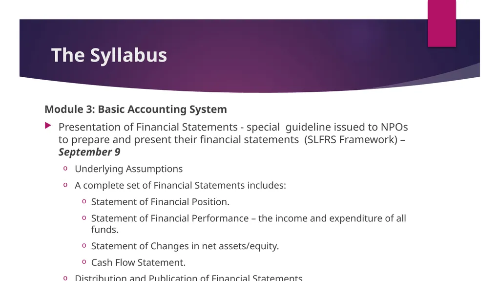 Capacity Building Workshop in Financial and HR - slide 23 of 62