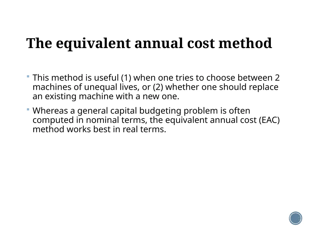 Chapter 6: Making capital investment decisions - slide 24 of 29