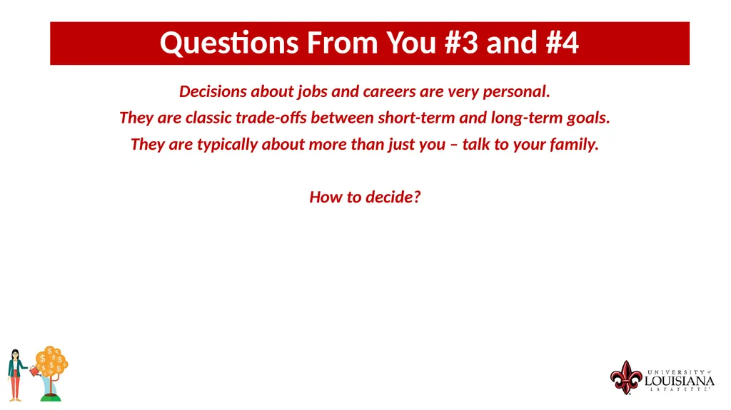 MONEY MATTERS SESSION #4 – CAREER PLANNING - slide 20 of 44