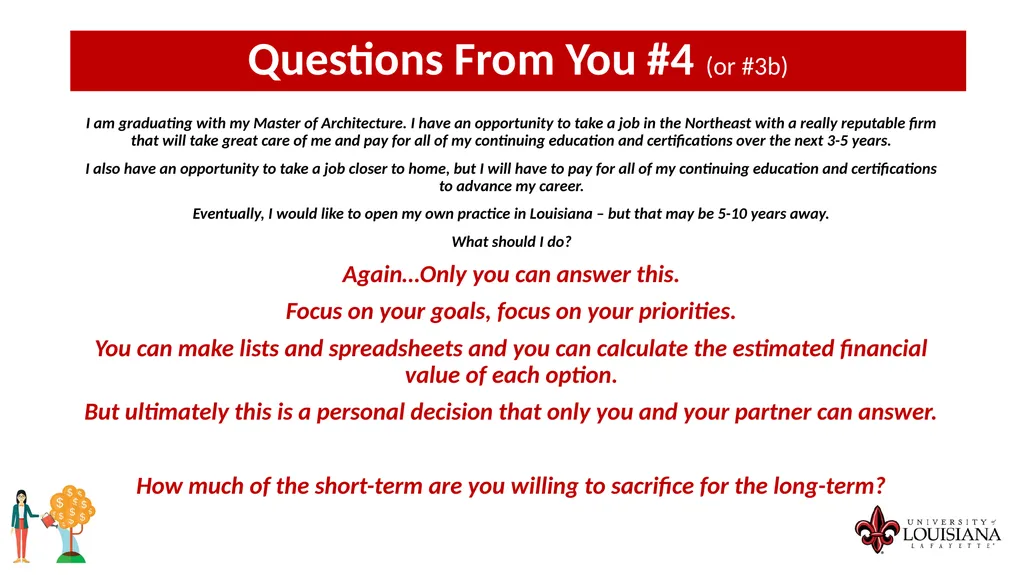 MONEY MATTERS SESSION #4 – CAREER PLANNING - slide 19 of 44