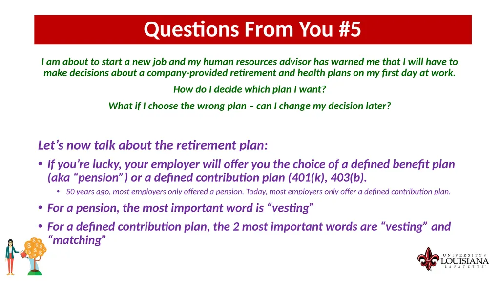 MONEY MATTERS SESSION #4 – CAREER PLANNING - slide 27 of 44