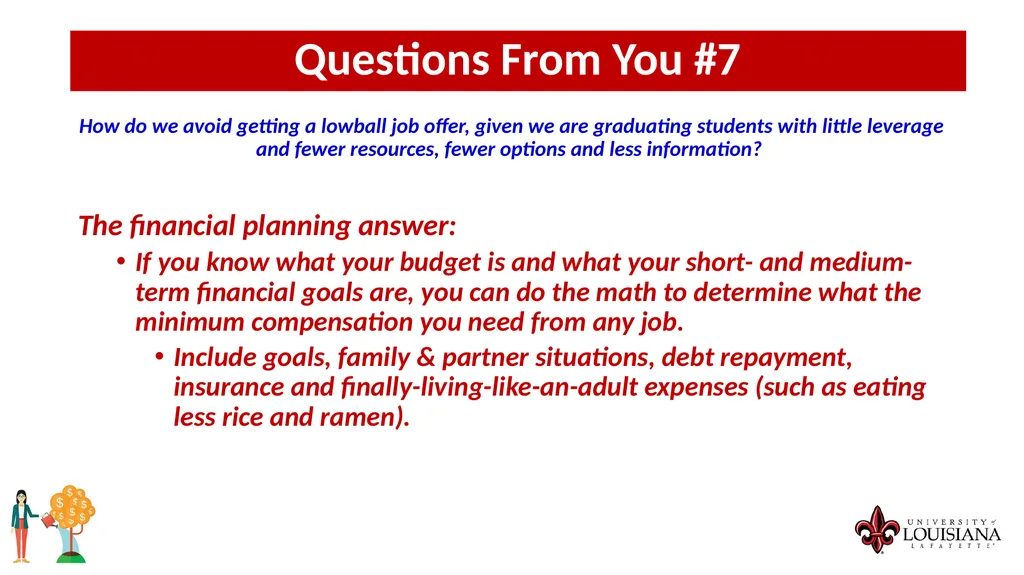 MONEY MATTERS SESSION #4 – CAREER PLANNING - slide 34 of 44