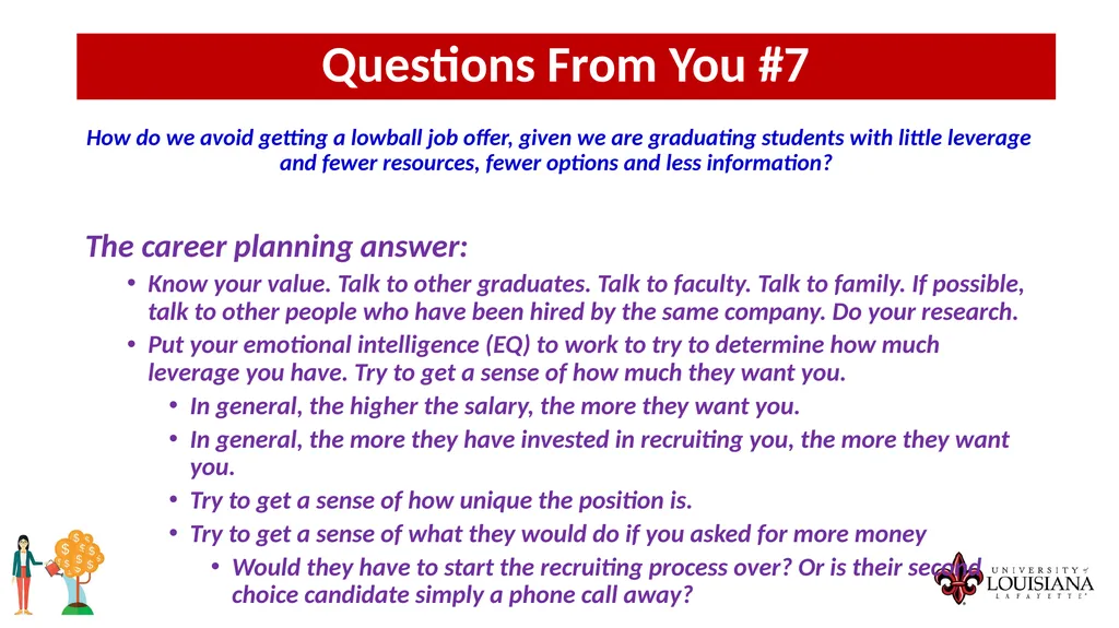 MONEY MATTERS SESSION #4 – CAREER PLANNING - slide 35 of 44