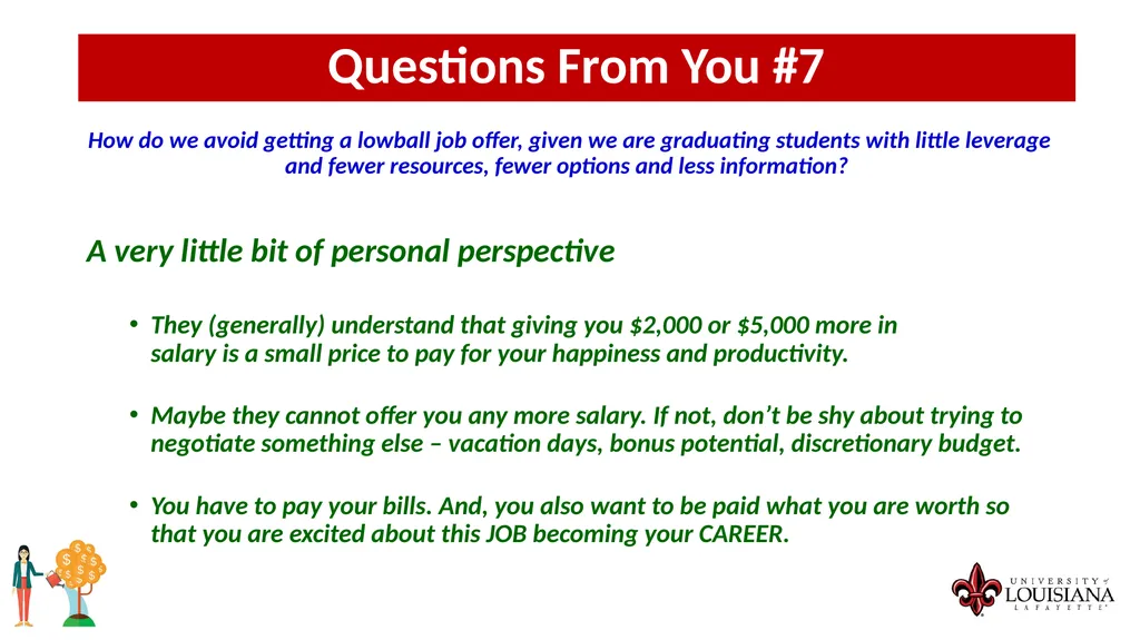 MONEY MATTERS SESSION #4 – CAREER PLANNING - slide 37 of 44