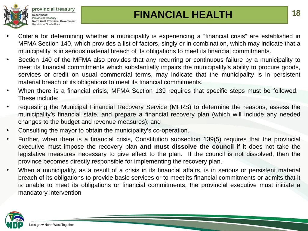 1 PRESENTATION TO THE PORTFOLIO COMMITEE ON - slide 18 of 26