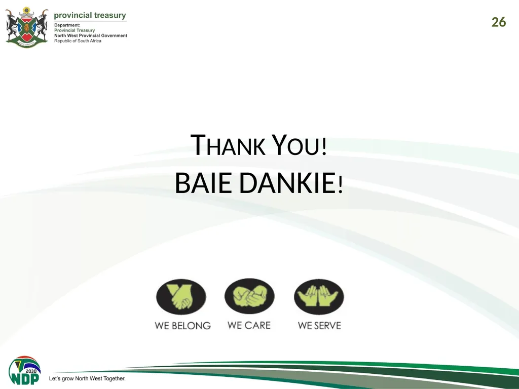 1 PRESENTATION TO THE PORTFOLIO COMMITEE ON - slide 26 of 26