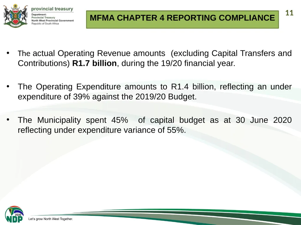1 PRESENTATION TO THE PORTFOLIO COMMITEE ON - slide 11 of 26
