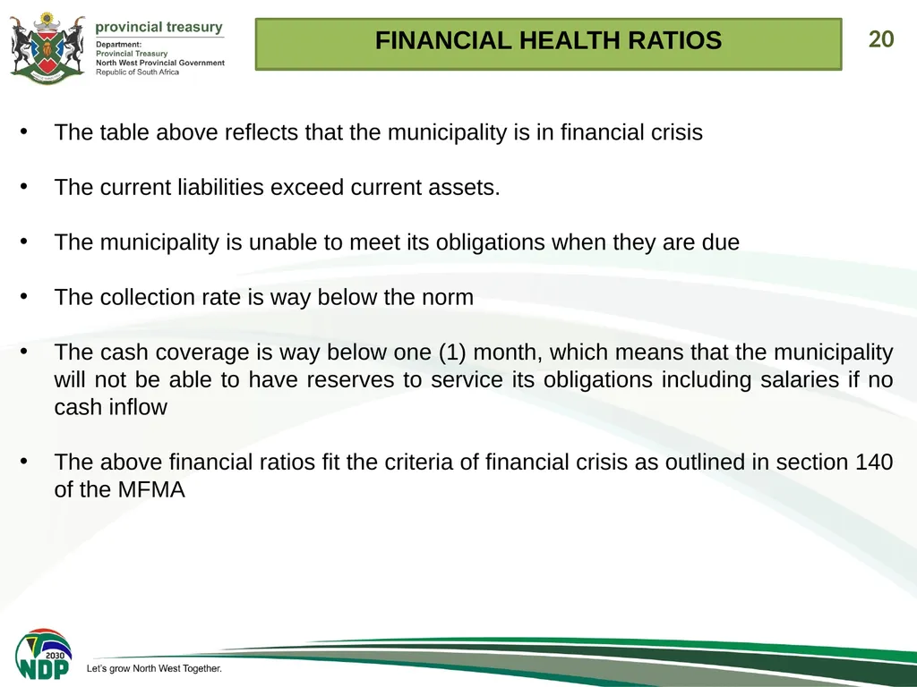 1 PRESENTATION TO THE PORTFOLIO COMMITEE ON - slide 20 of 26