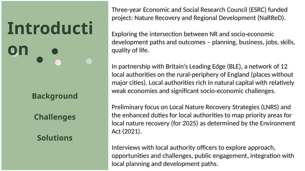 British Academy Where we Live Next: Policy - slide 2 of 8