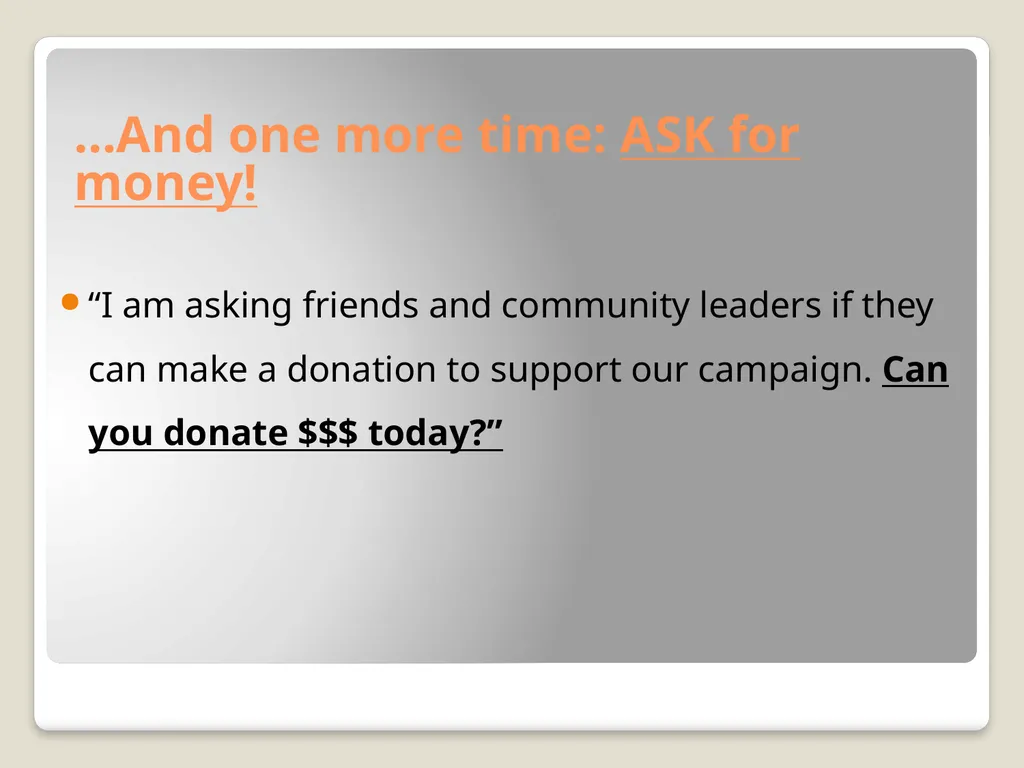 Ballot Measure Fundraising— Basics, Budgeting, & - slide 20 of 24
