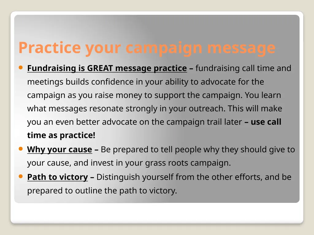 Ballot Measure Fundraising— Basics, Budgeting, & - slide 16 of 24
